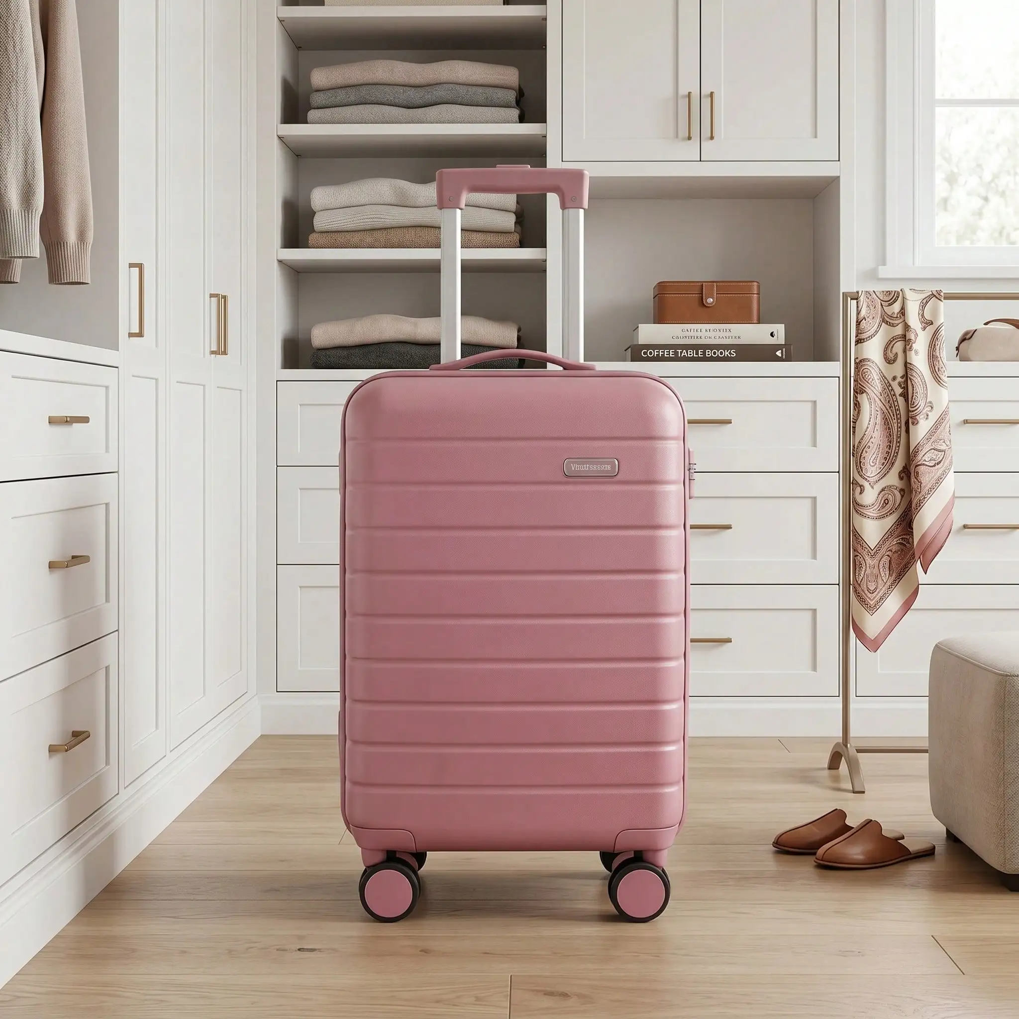 Hand Luggage Box, Trolley Box, Carry-On Luggage, 20-Inch Luggage Box, Mech-Anoid Style Luggage Box, ABS Material, Carry-On Bag, 360° Rotating Wheels, Silent Wheels, New Product Launch, Suitable For Students, Families, Schools, Business Travel And Outings.