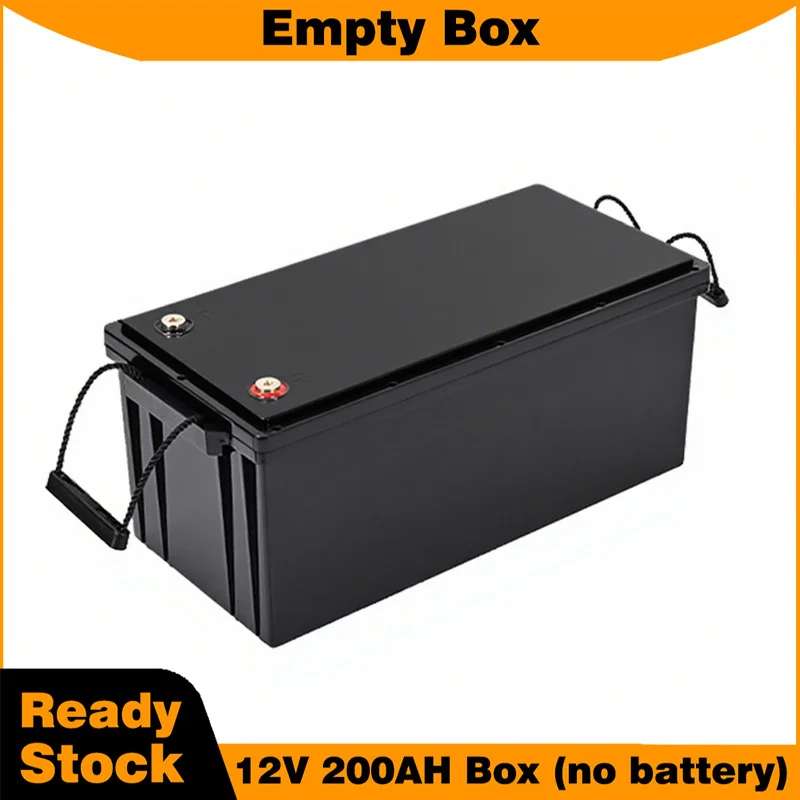 Custodia per batteria 12V 200AH 32650 scatola per batteria vuota con maniglia 32650 supporto per scatola di immagazzinaggio del sistema solare scatola impermeabile in plastica