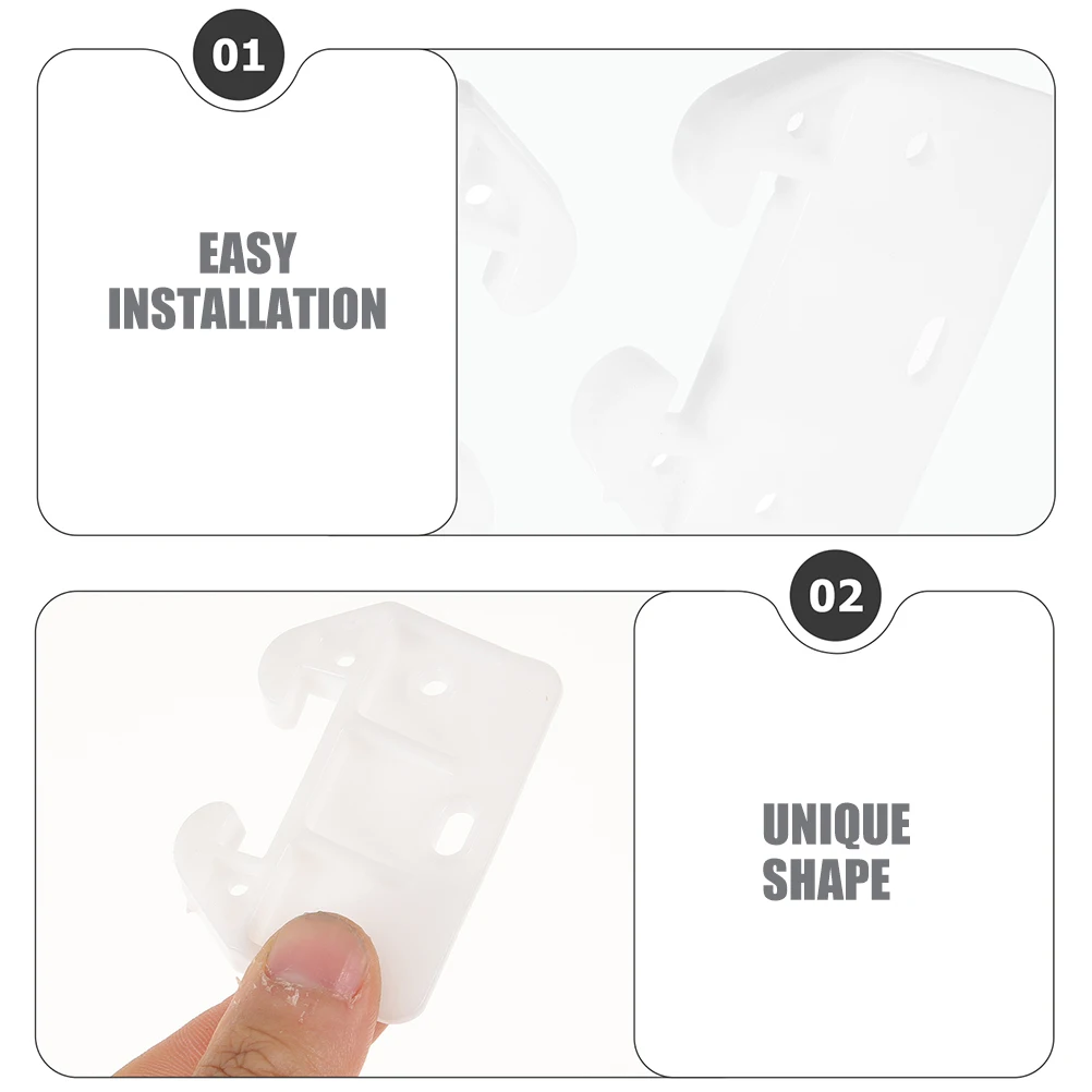 

20pcs Crab Shaped Drawer Hooks Plastic Bottom Mount Replacement For Drawer Slides Dresser Cabinet Hardware Tracks Brackets