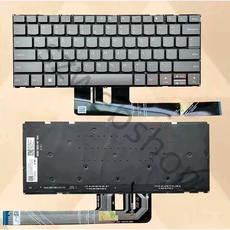 

New Laptop For Lenovo Yoga Slim 7 14AKP10 14ILL10 15IIL9 Pro 7 14ASP10 Keyboard Backlit USard 14"