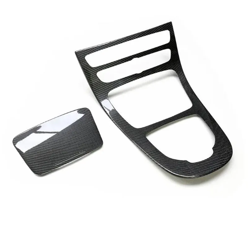 

For Mercedes-Benz E-CLASS W213 W238 PRE-LCI 2016-2018 Real Dry Carbon Fiber Center Console 2Pcs Stick on Style car accessories
