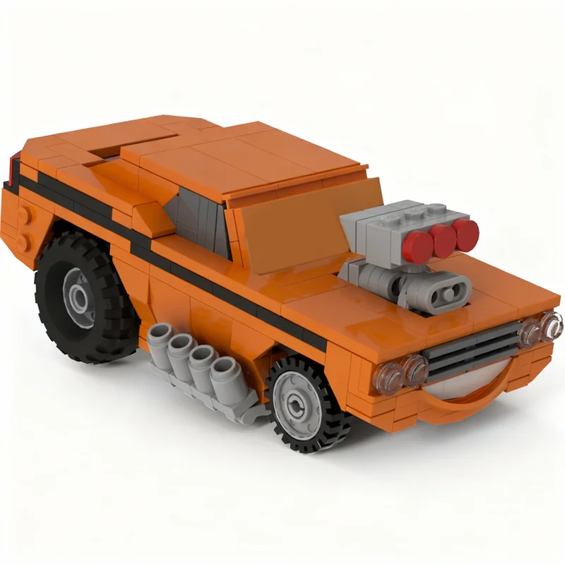 

311PCS MOC City Champions Super Car Snot Rod Model Technology DIY Creative Assembly Building Blocks Display Birthday Gift Set