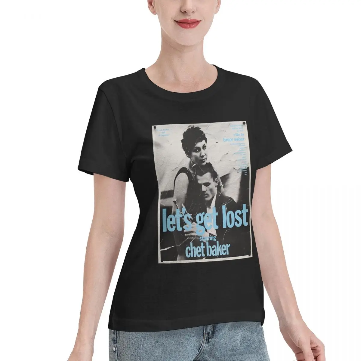 Affordable Let S Get Lost By Chet Baker Women's T-shirt Gothic Summer Women Top