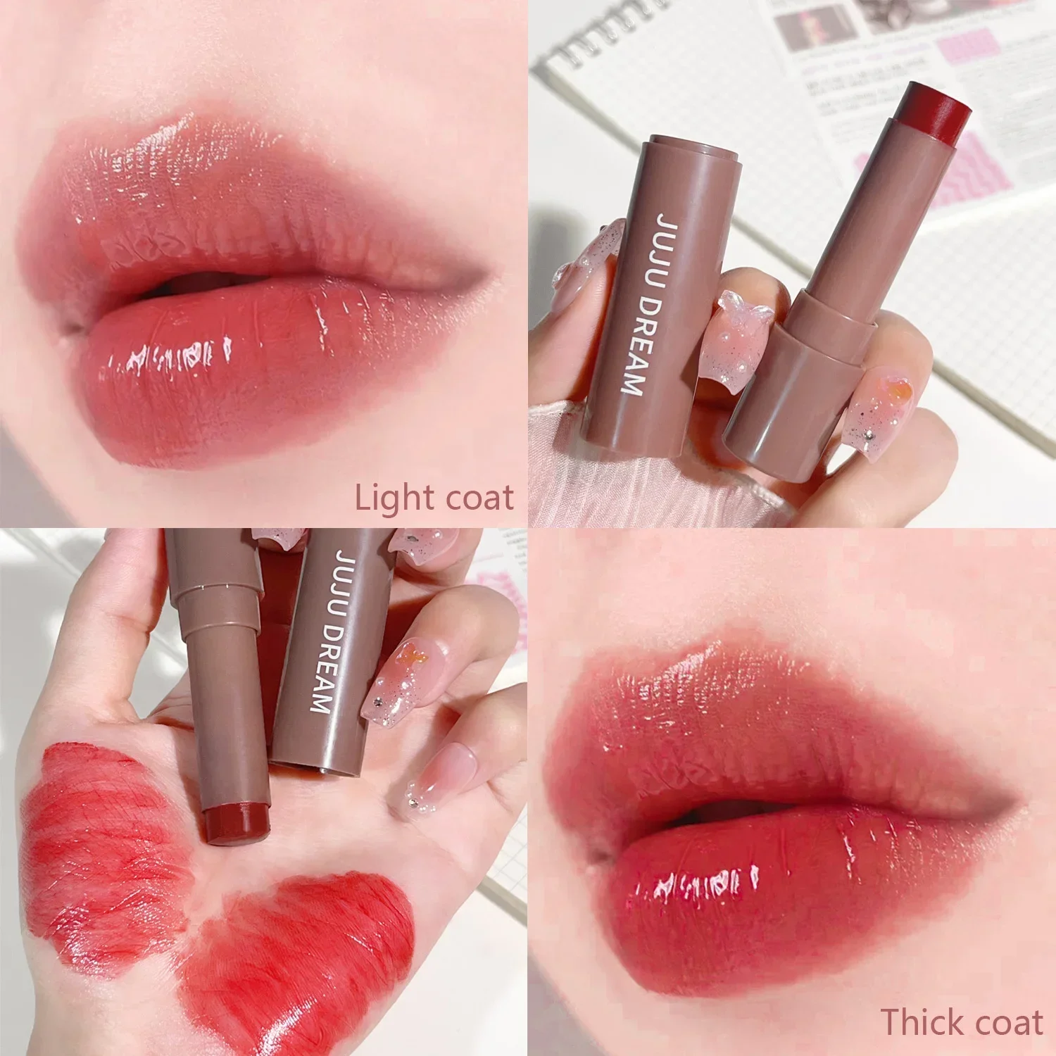 3-teiliges Set Feuchtigkeitsspendend, feuchtigkeitsspendend, aufhellende Lippenlinien, Farbwiedergabe, langanhaltendes Make-up, nährendes Lippenset – Detail 7