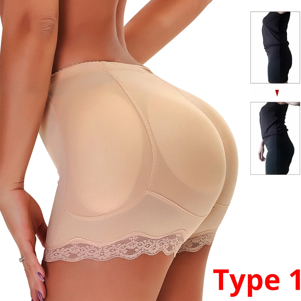 Women Hip Pads Fake Ass Butt Lifter Booties Enhancer Booty Buttocks Trimmer Waist Trainer Shapewear Body Tummy Shaper