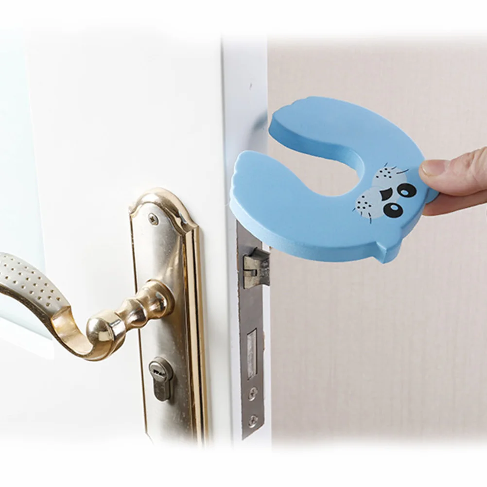 20 шт. дверной стопор для безопасности детей, защита от защемления, детская защита для пальцев, домашний дверной держатель, дизайн с животными, нескользящий