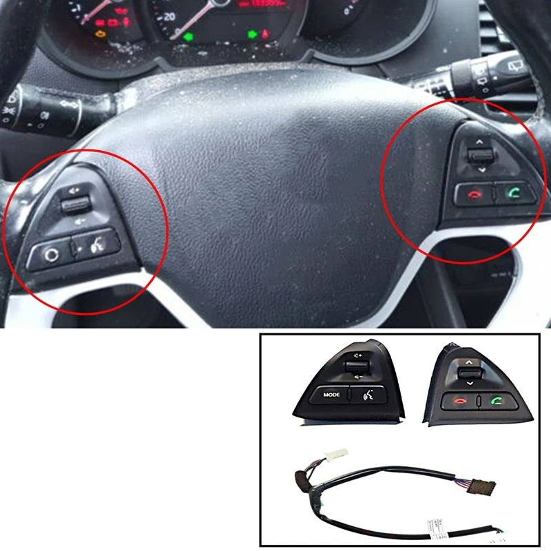 1 Set Steering Wheel Remote Control Switch With Heated Wire For KIA Picanto 2011-2015 967201Y300