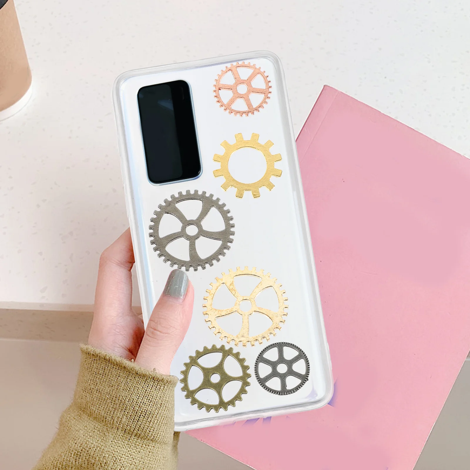 

4 Bags Vintage Alloy Steampunk Gears Charms DIY Nail Art Manicure Decor Metal Pendants for Jewelry Making Craft Costume