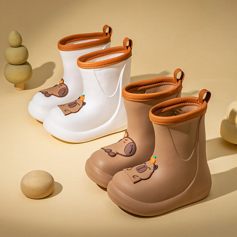 

capybara children' rain boots for kids child waterproof boots boy rain shoes for girl decorative stock water boot rain