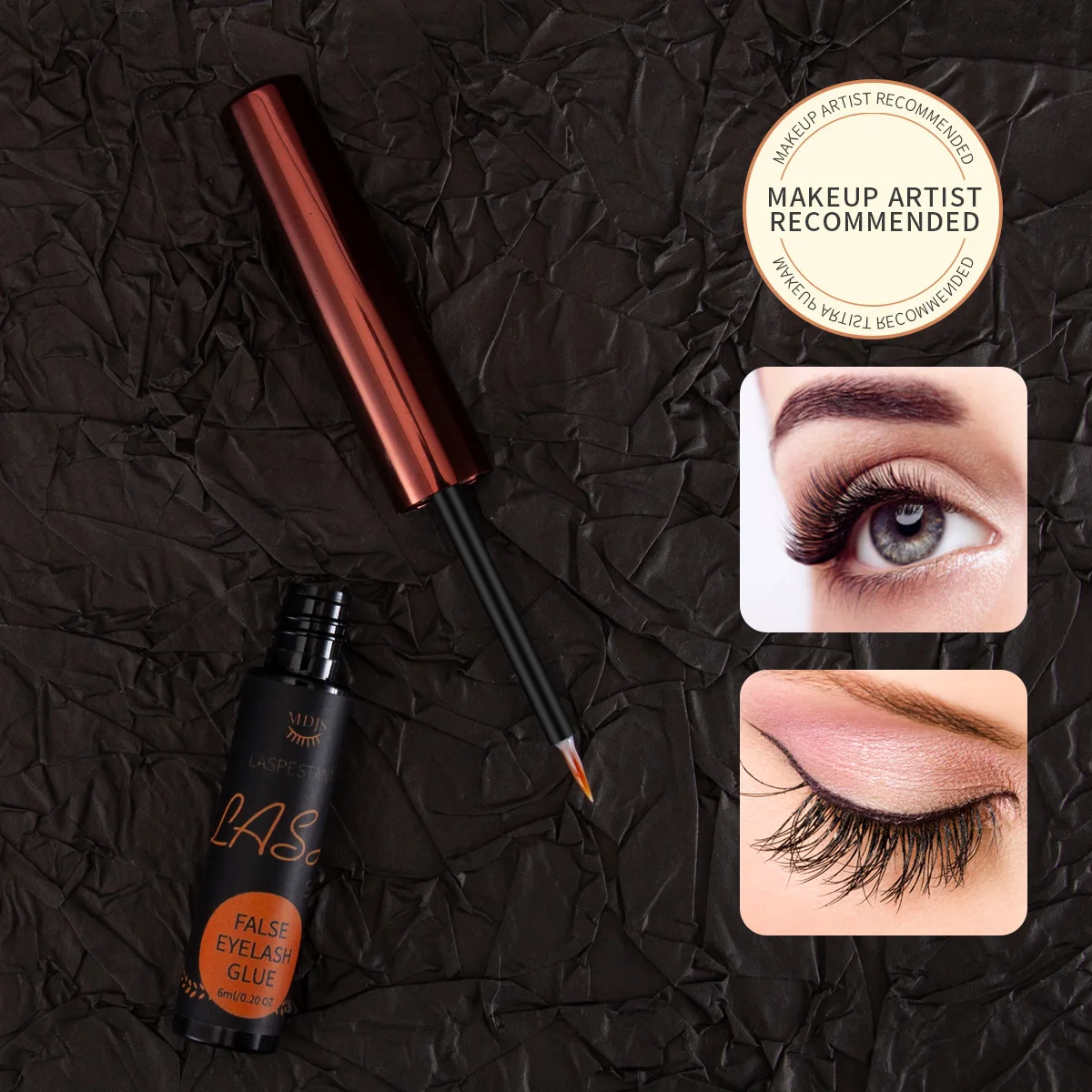 Adhésif pour cils DIY – Ultra-adhésif, imperméable, à séchage rapide, hypoallergénique, doux et durable