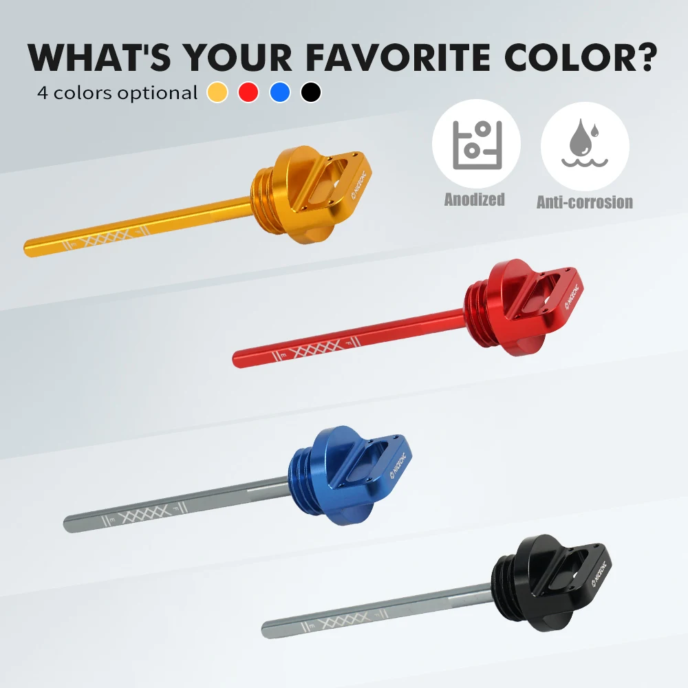 NiceCNC Ölmessstab ATV Aluminium für Yamaha Raptor 700R YFM700RW YFM700RSL YFM700RSE YFM700R YFZ450 Special Edition