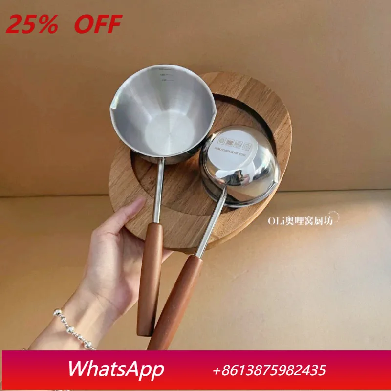 

LTT Stainless Steel Mini Oil Pot Kitchen Oil Burning Small Pot for Household Oil Pouring
