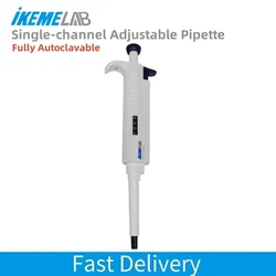 IKEME Fully Autoclavable Pipette Manually Adjustable Pipette Single channel laboratory Pipette