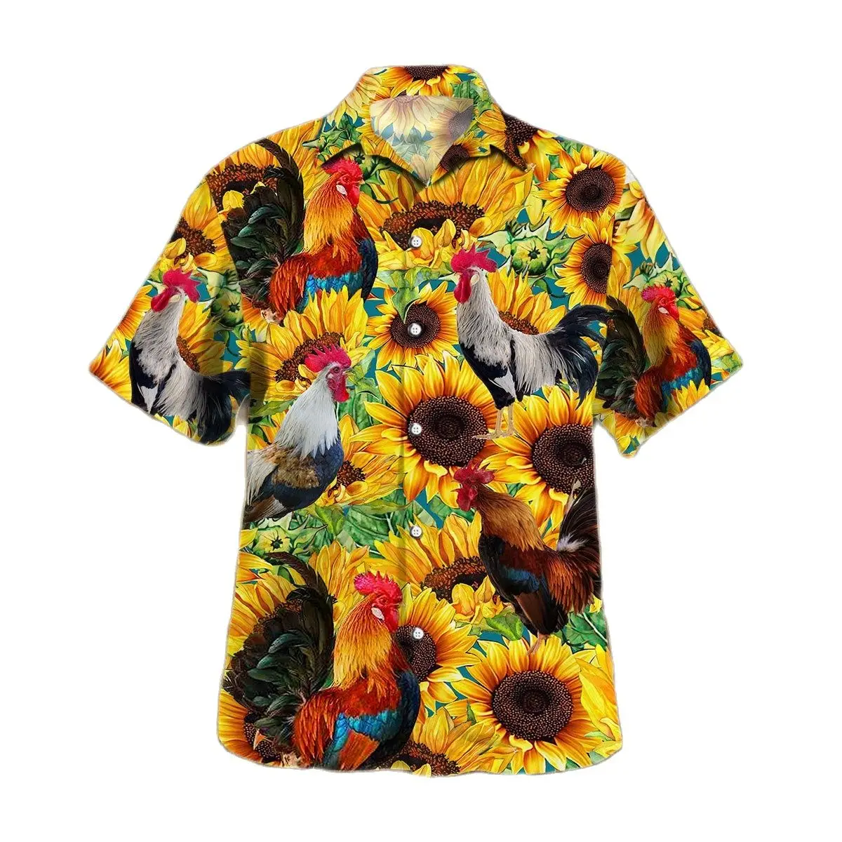 

Jumeast 3D Print Chicken Lovers Sunflower Watercolor Hawaiian Shirt Farm Cow Farmer Gifttify Men Beach Blouse Horse Clothes YK2