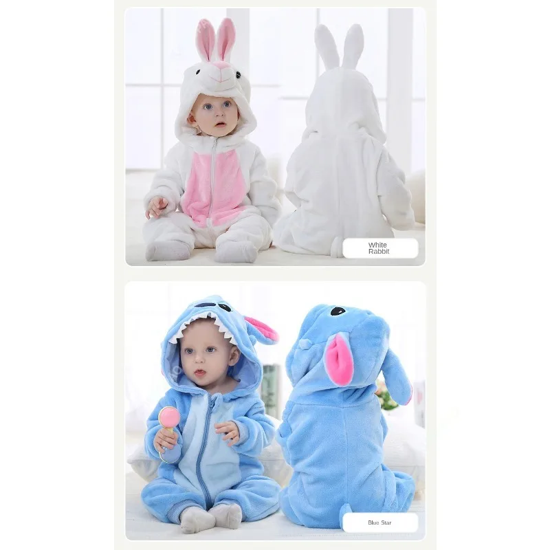 Mono con capucha para bebé, ropa de dormir con borlas, mono de animales, traje para gatear para niño