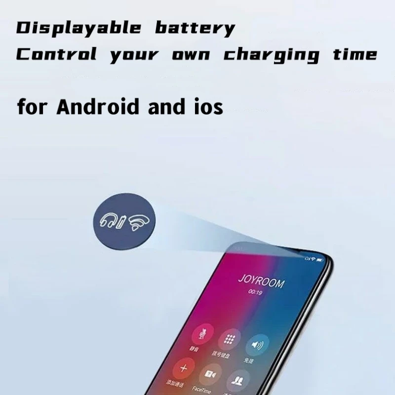 سماعة بلوتوث لاسلكية صغيرة-متوافقة بكلتا الأذنين العالمي الذكي الحد من الضوضاء لباد آيفون سامسونج الرياضة الترفيه