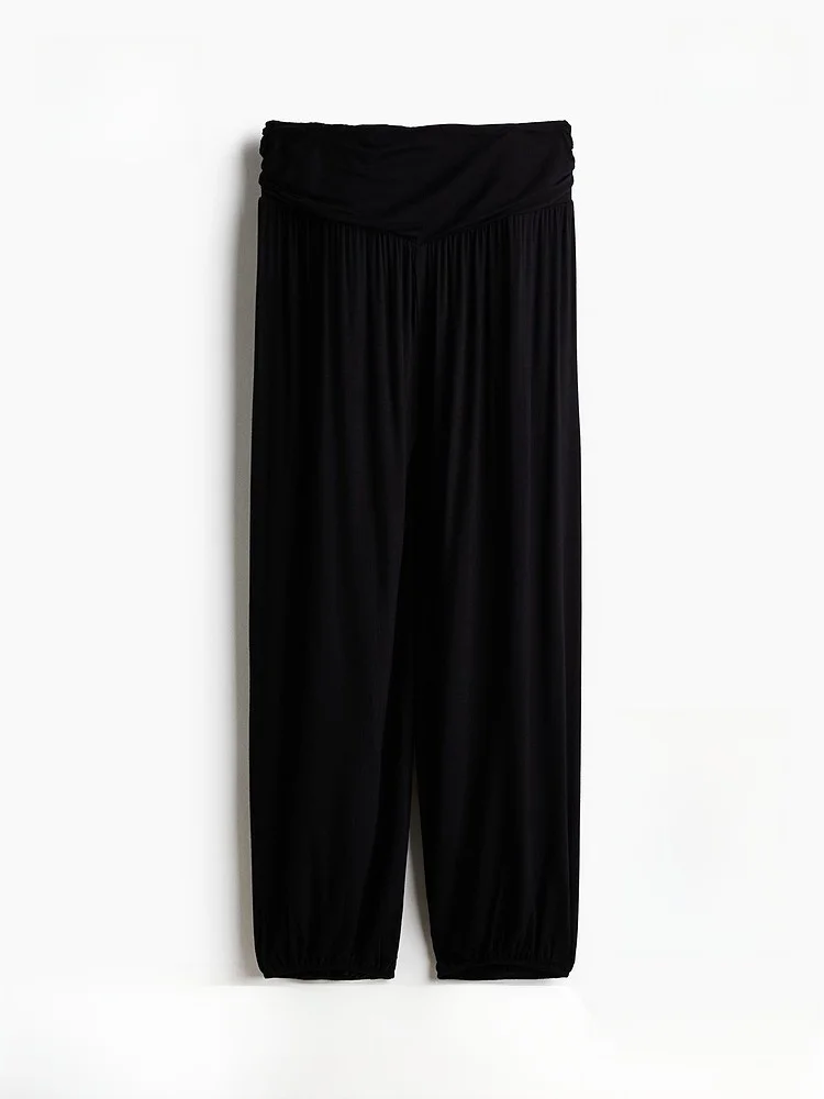 

Spring New Women's Lantern Pants H&M Casual Sle l Waist Viscose Fiber Loose Fit Ladies Faion Comfortable Trousers