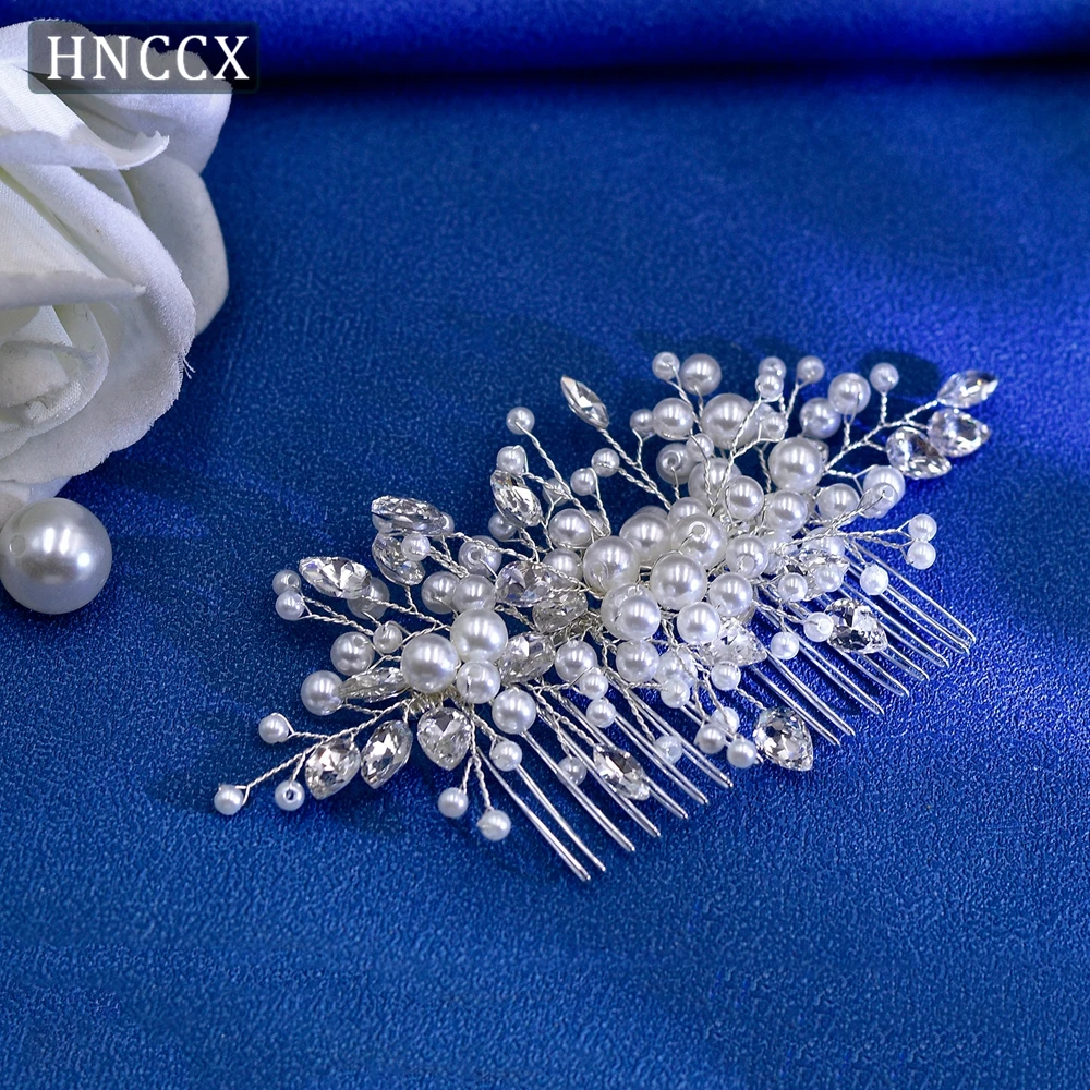 YouLaPan элегантная свадебная жемчужная расческа для волос ручной работы модные стразы женские головные уборы для банкета и танцев HP42
