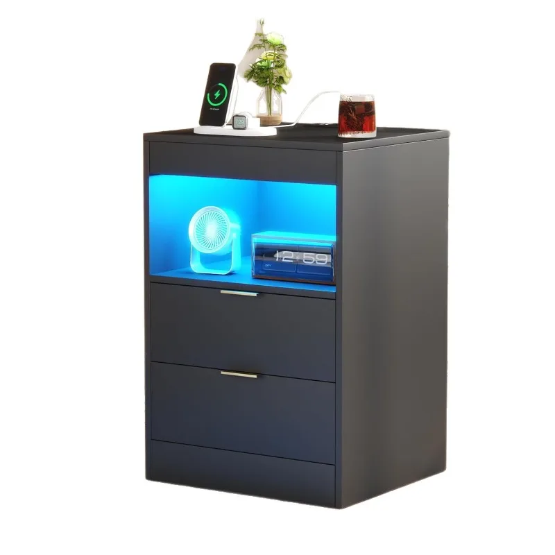 Bedside table Multifunctional Amazon board, furniture Bedroom storage Modern simple bedside table Factory wholesale