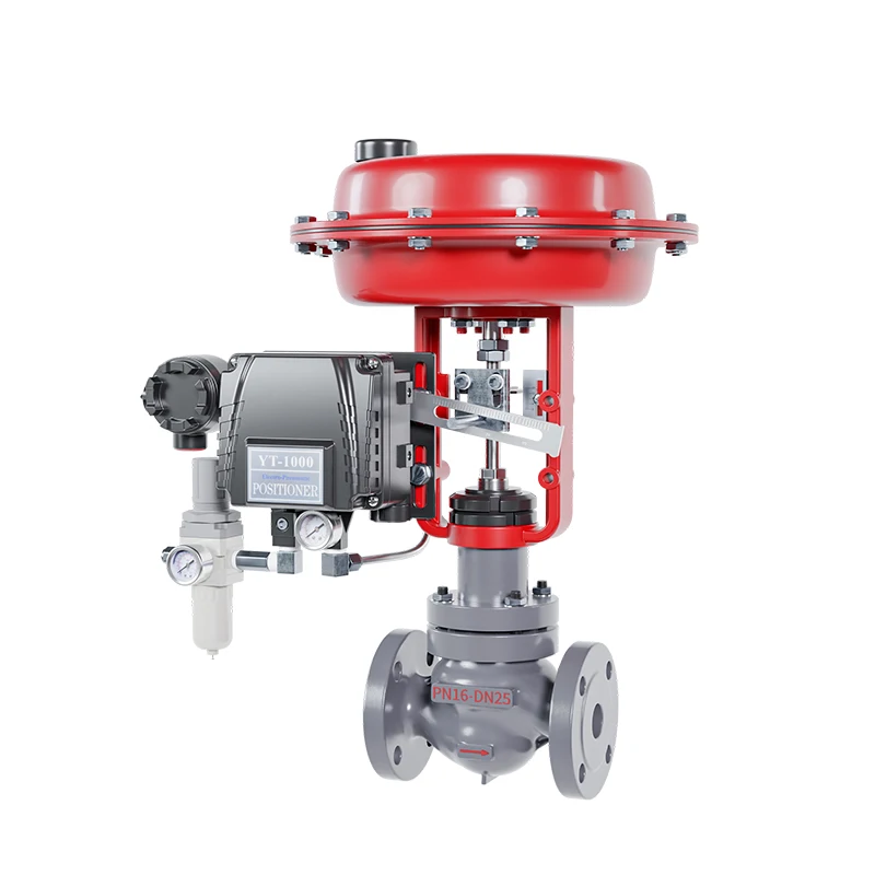 Industrial Flanged Stainless Steel Safety Air Liquid Flow Pressure Control Valve Pneumatic Valves