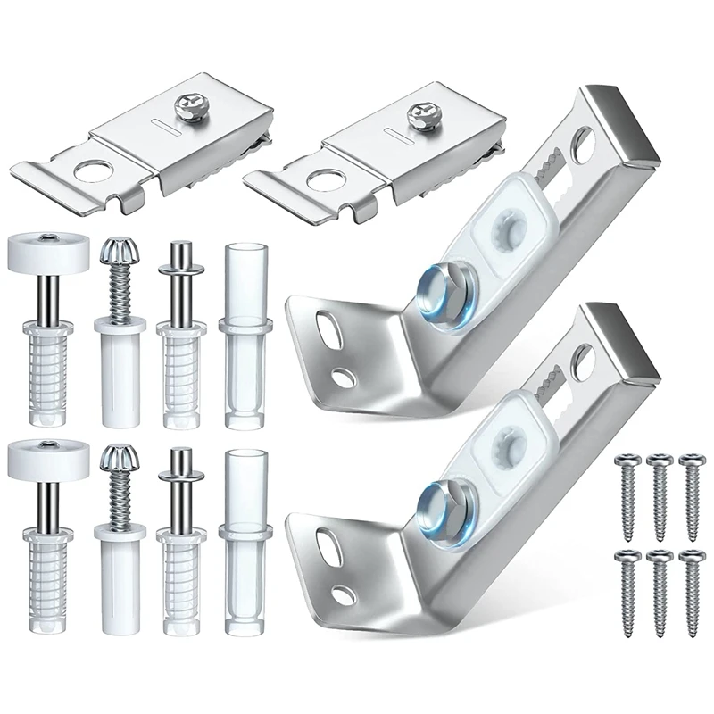 Kit de herrajes para puertas plegables, paquete de herrajes de pivote superior de Metal doble para puertas correderas de armario, paquete de 2