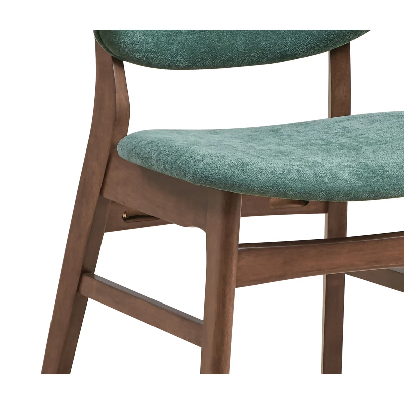 

Capacity Composite Cushion Cushion water Depth Depth seat Height Height height Seat Wood Bevis Green Fabric & Walnut Finish Side