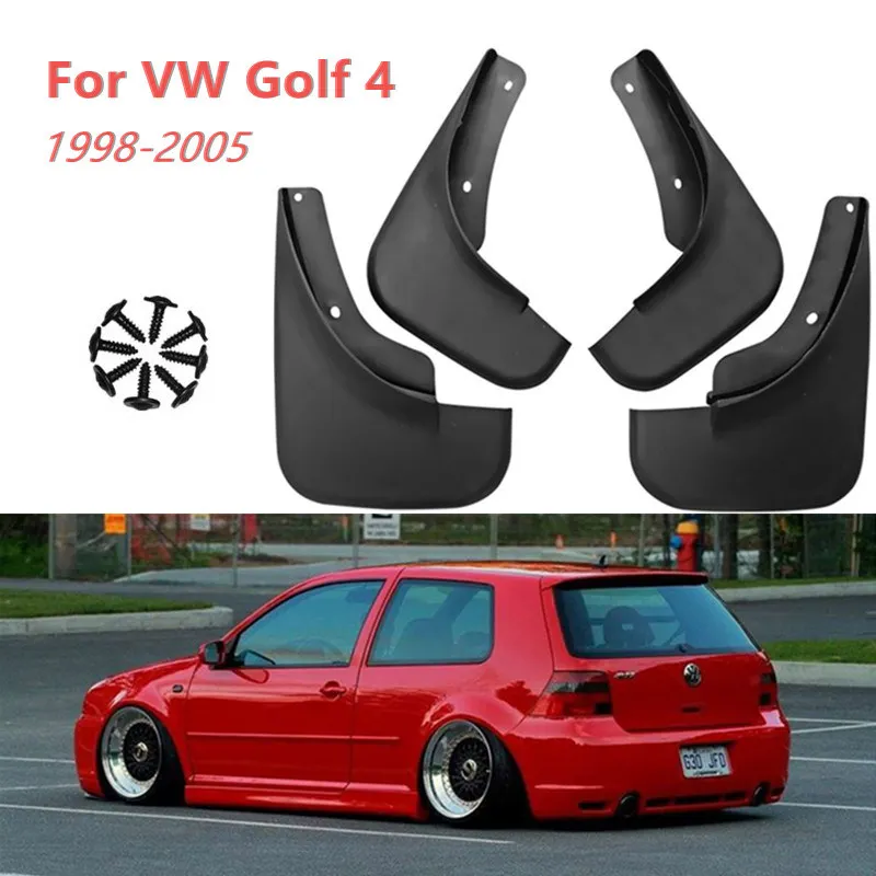 4pcs Car Mud Flap Mudguards Splash Guards for VW Golf 4 Mk4 IV Bora Jetta 1998-2005 2004 2003 2000 1999 1998 2001 2002