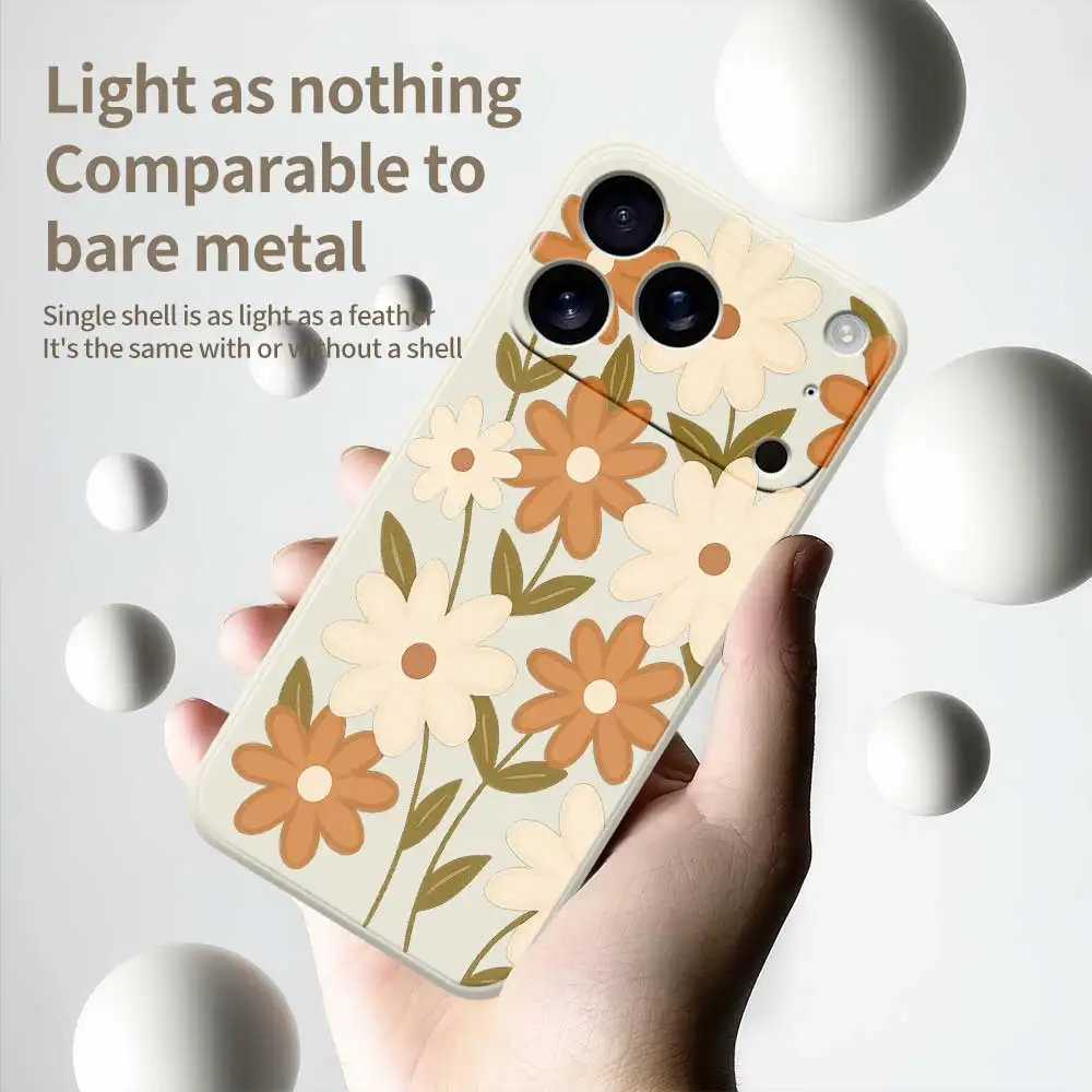 Little Daisy Phone Case For iPhone 17 Pro Max 17 Air 16 15 14 13 12 11 Pro Max XS Max 7 8 Plus 16e 16 15 Plus TPU Cover Coque