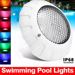 38W LED Underwater Swimming Pool Lights RGB Color Submersible Pool Spotlight with Remote Control Submersible Led Pool Spotlight