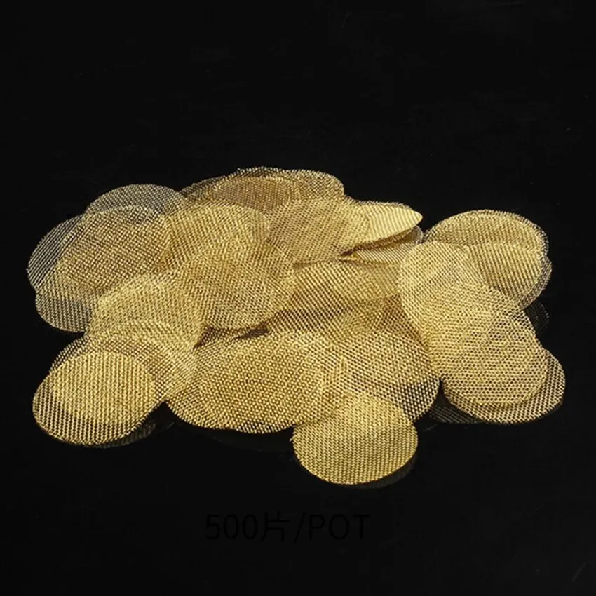 500/300/100Pcs Smoking Weed Special Tools Combustion Stainless Steel Net Hookah Water Pipe Filter Screen Gauze Smoke Accesoires