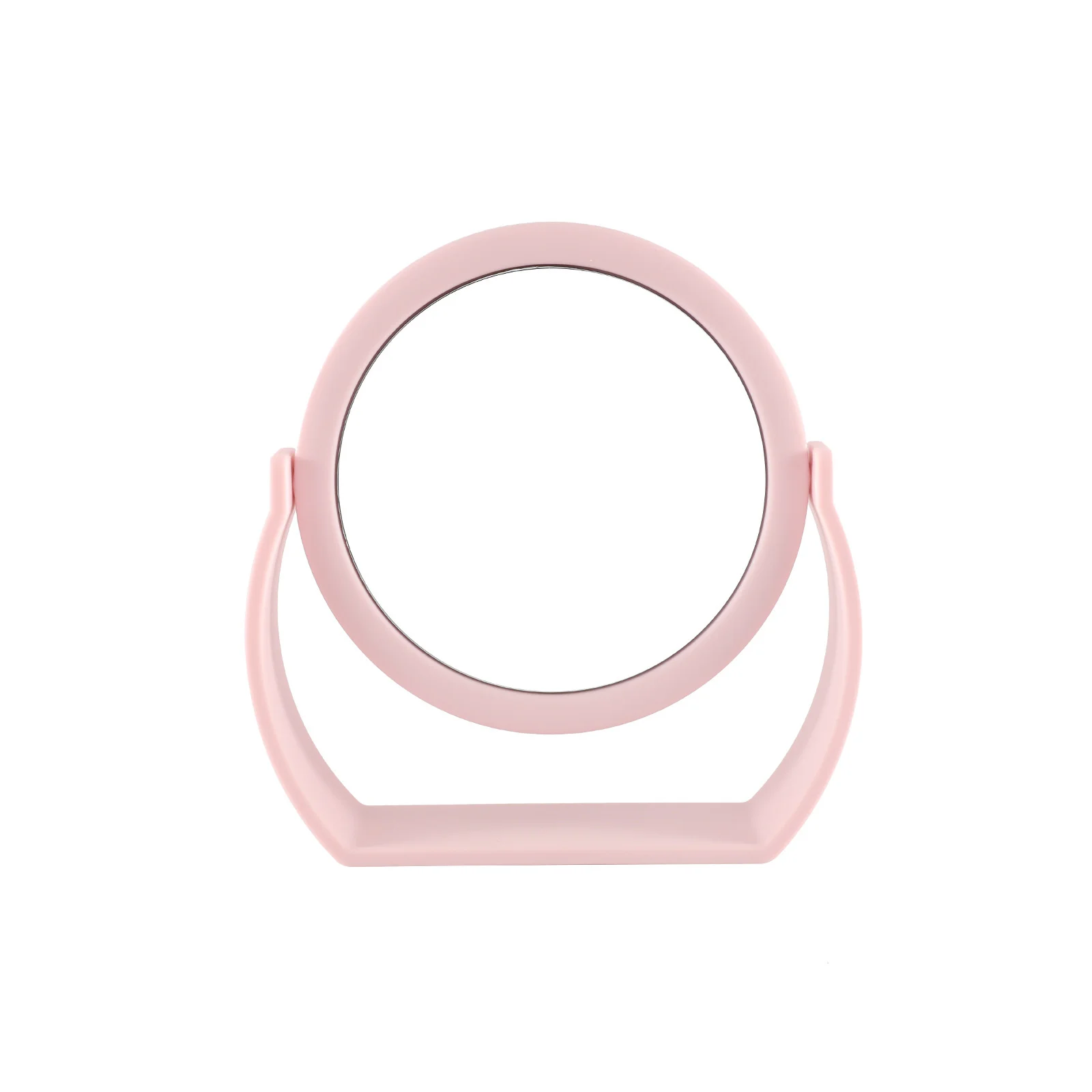 Vanity Makeup Mirror Oval 360 Rotating Tabletop Swing Stand Minimal No Light For Women Dressing Table Decor Birthday Gift Sleek