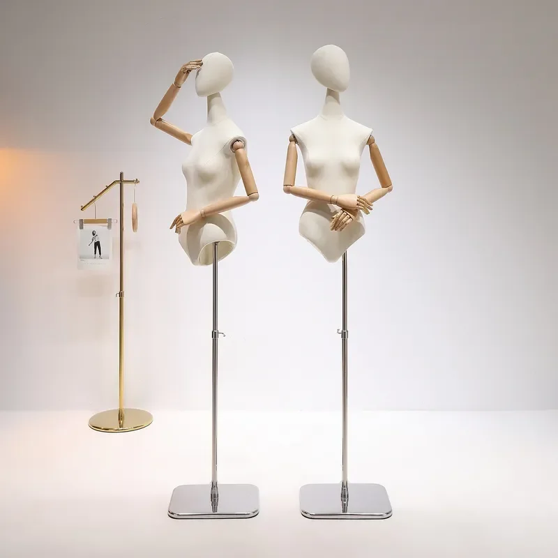 for Clothing Store Korean Style Long Neck Full Body Mannequin Women Dress Wedding Display Stand Window Doll Prop Female Model