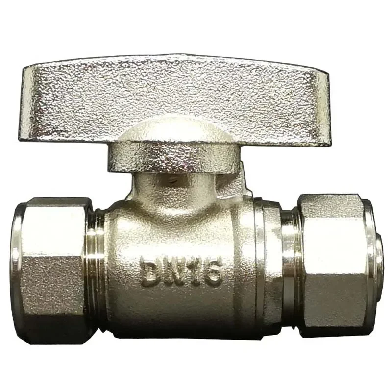 1216 1418 1620 2025 2632 PEX-AL-PEX 1/2" 3/4" 1" BSP Male Female Brass Ball Valve For Solar Floor Heating