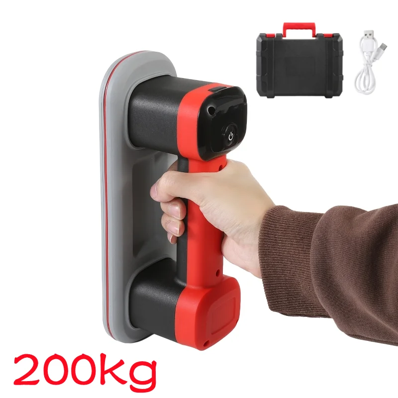 200kg耐荷重ミニ電動吸盤エアポンプワンクリックスタート真空リフター（窓、狭い帯状ガラス、セラミックタイル素材用）