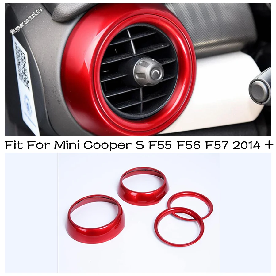 

Аксессуары для интерьера для Mini Cooper S F55 F56 F57 2014-2020 Вентиляционные отверстия для кондиционера Накладка на приборную панель Украшение розетки переменного тока