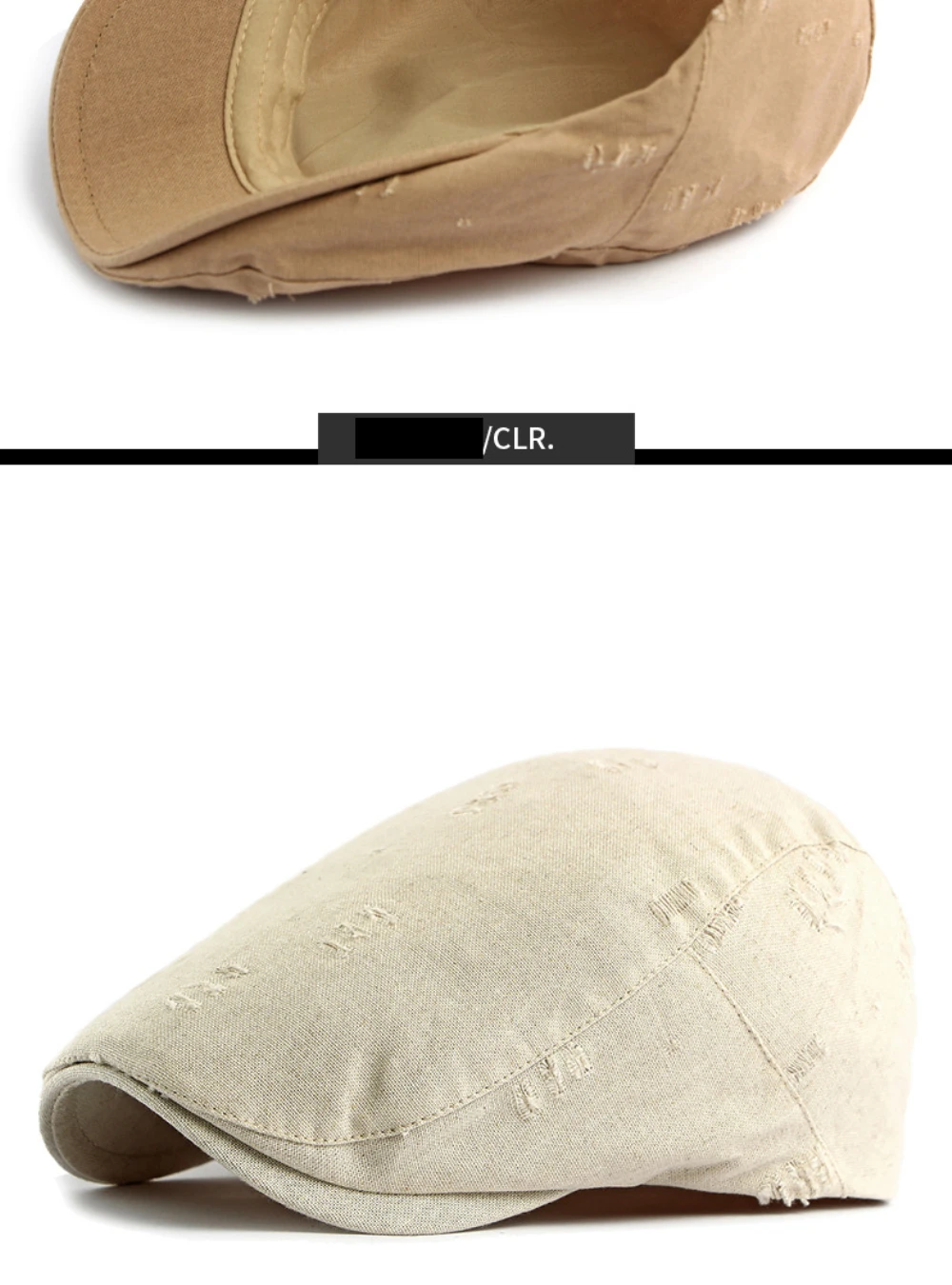 HT5074 Herren- und Damen-Baskenmützen, Künstler-Baskenmütze, Verstellbare Ivy-Flatcap für Frühling und Sommer, Atmungsaktive Baskenmütze – Detail 11