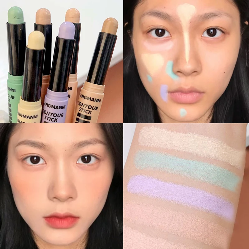 Full Coverage Concealer Stick Modify Skin Tone Foundation Cream Base Makeup Long Lasting Cover Dark Circles Acne Pores Concealer