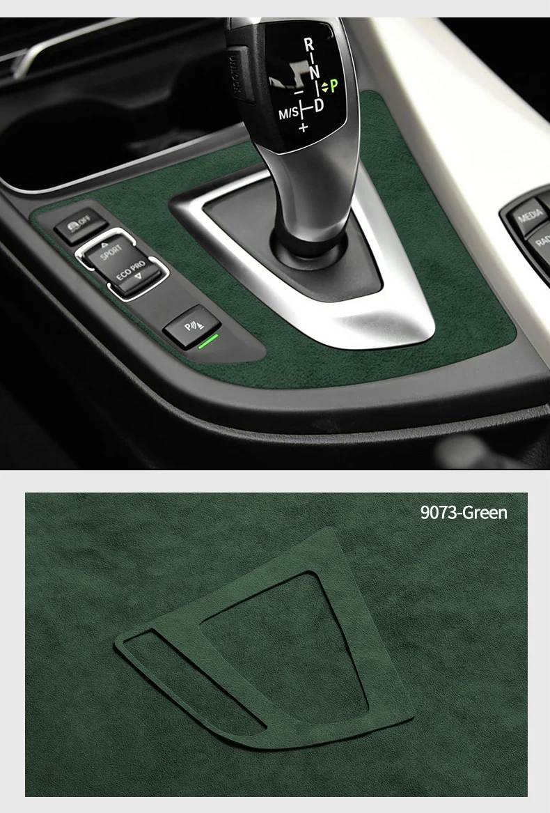 Für BMW 3 4 Serie F30 F34 F32 F33 F36 Hergestellt aus Alcantara Getriebe Shifter Panel Abdeckung Trim Aufkleber Auto Innen Tuning Zubehör – Detail 9