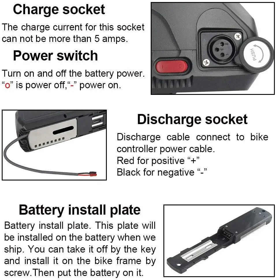 Original Electric Bike Battery 36V 48V 52V 20Ah Down Tube Ebike Battery With 30A BMS for 500W 750W 1000W 1500W BBS02 BBS03 BBSHD