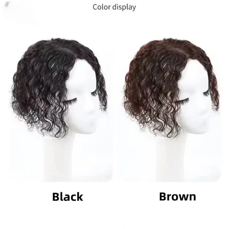 خفيفة الوزن 100% الشعر البشري توبر كامل الدانتيل السويسري يدوية البناء كليب في شعر مستعار متجدد الهواء موجة المياه اللون 613 دروبشيبينغ #6