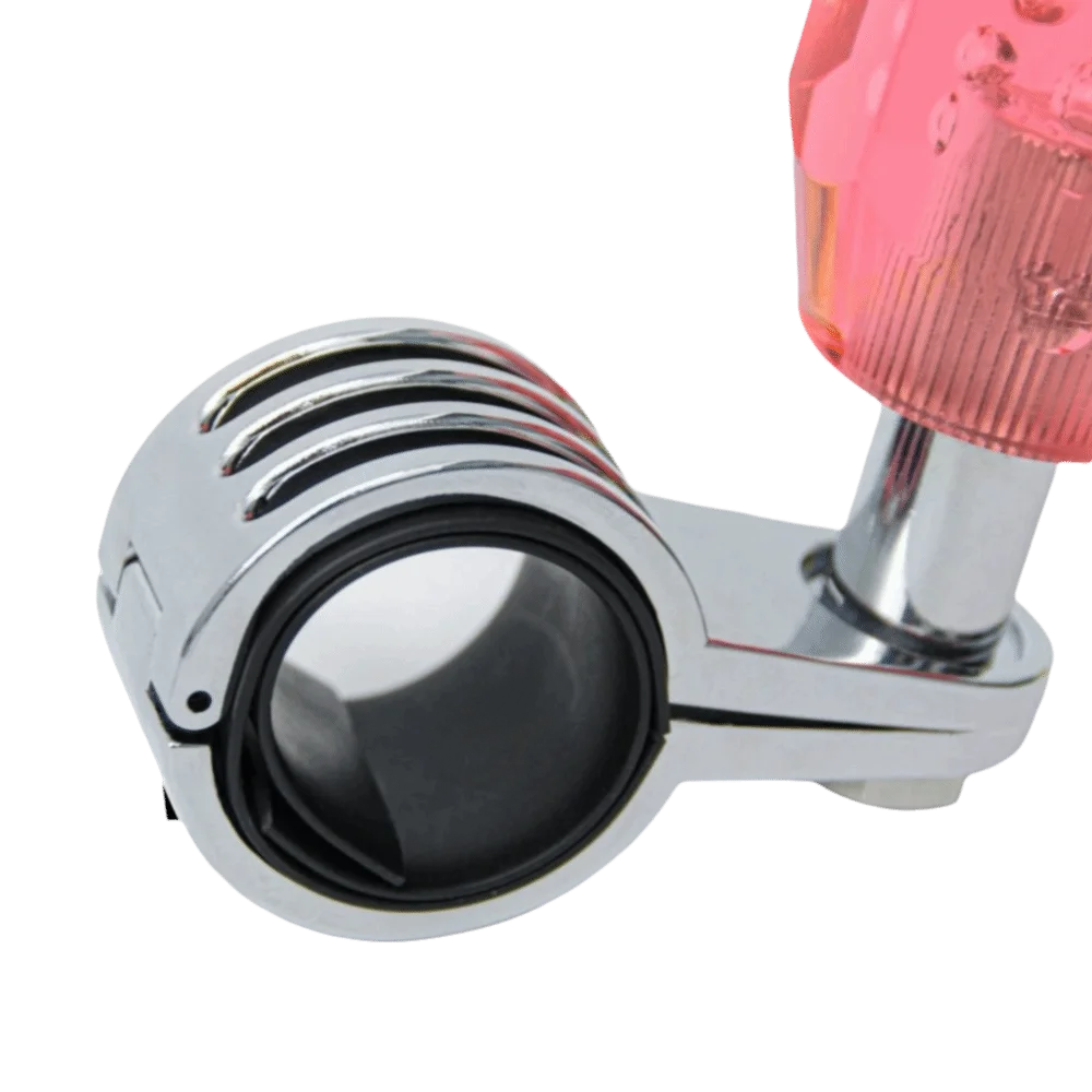 Octagonal Design Steering Wheel Spinner Knob Acrylic Crystal Material Smooth Rotating Steering Assistant 360° Bearing