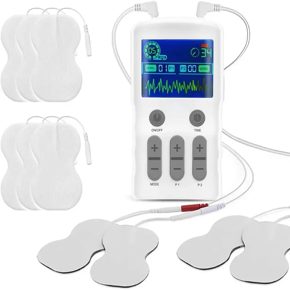 Portable pain relief device for physical therapy English dual output 25 mode massage