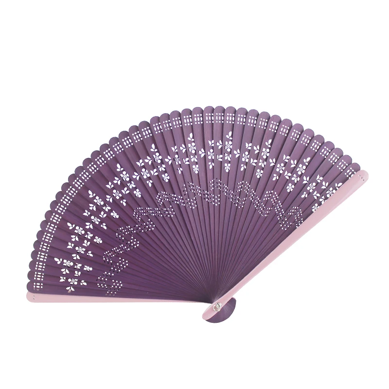 The product can be customized. Fan Mini All Bamboo Fan Gift Craft Folding Fan Bamboo Carving Hollow Chinoiserie