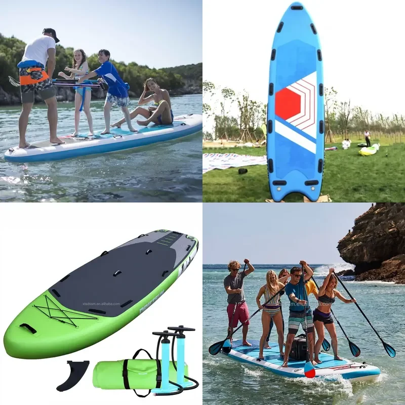 2022 Big Inflatable sup Boards Multi Person Paddle Board Team Stand up Surfing Boards for Family