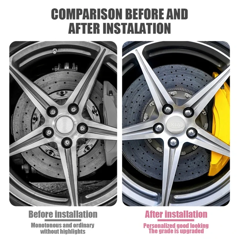 كيا 56 مللي متر سيارة عجلة غطاء محور مركزي ملصق لكيا سبورتاج Seltos سورينتو كرنفال Ceed بوريغو ريو فورتي K3 K4 K5 K7 K8 K9 EV3