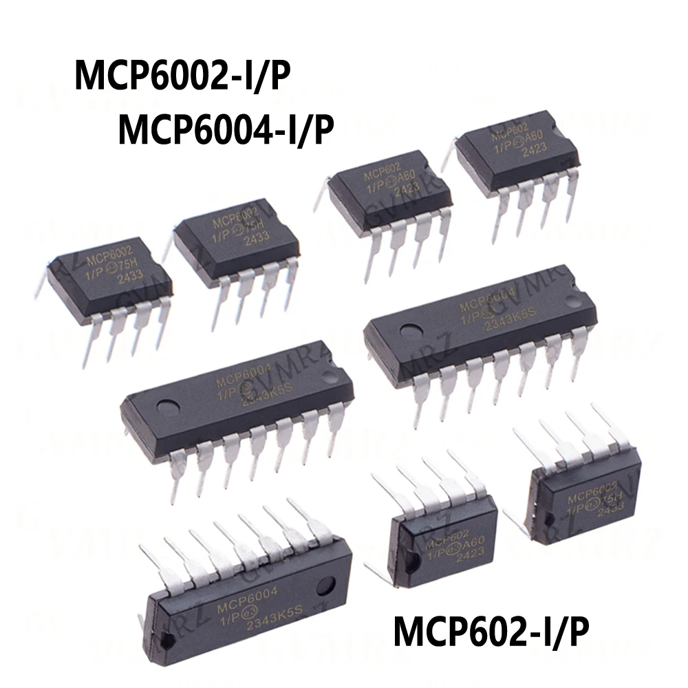 10PCS/LOT MCP6004 MCP602 DIP MCP6002-I/P MCP6004-I/P  MCP602-I/P MCP6002 MCP6004 MCP602 DIP