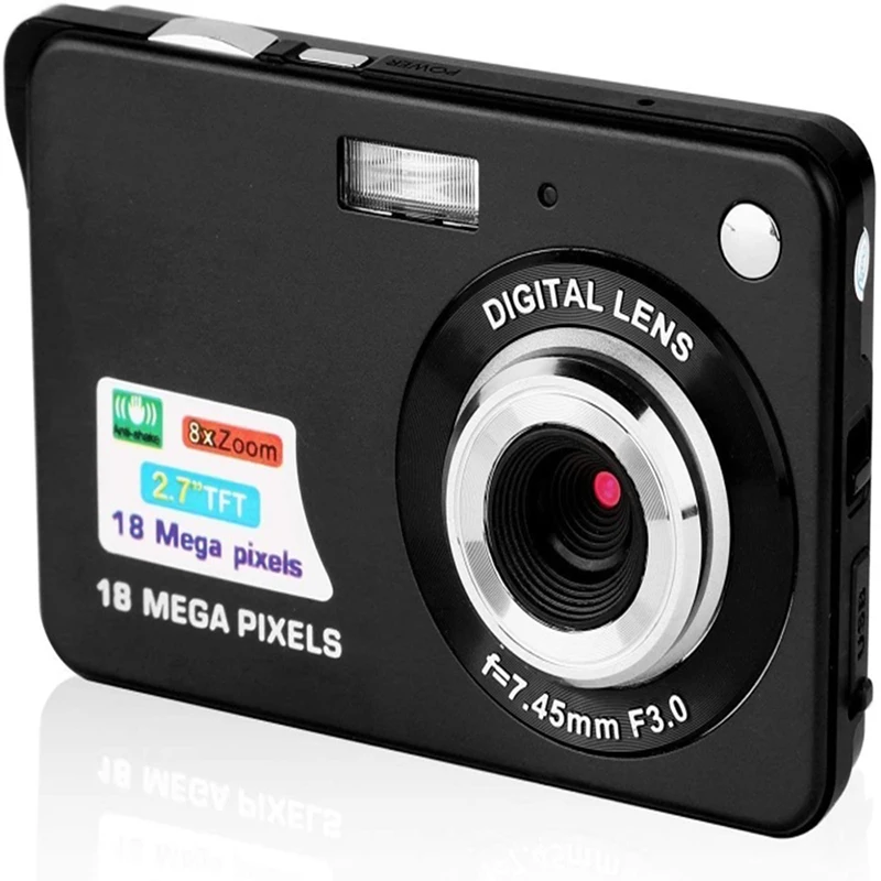 

Mini Digital Camera For Photography Vintage Compact Photo Recorder 2.7" TFT Screen Portable DV Selfie Retro 18MP Video Camcorder