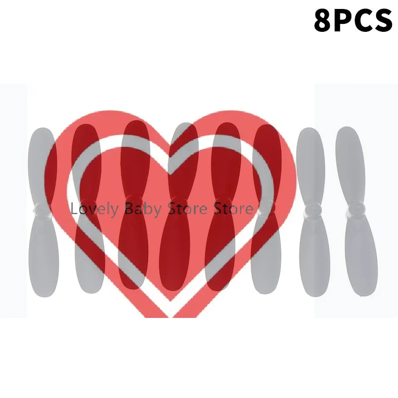 

【BS】8PCS 42mm Props For 4D RC Spare Parts V8 Mini Toy R/C Mini Drone Quadcopter Propeller Parts Kit
