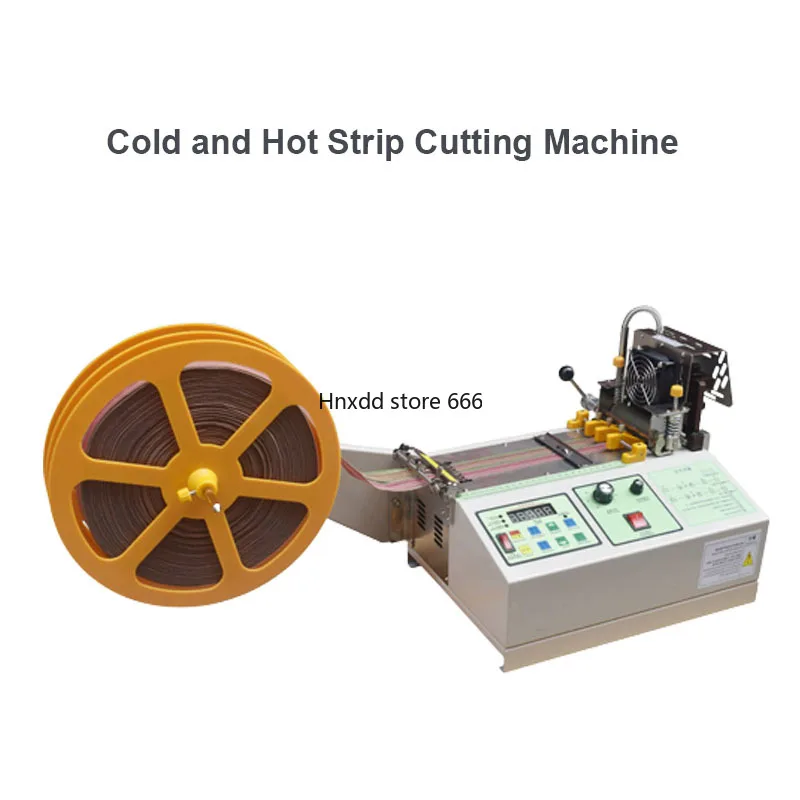 Automatic Hot And Cold Tape Cutter Tool Used For Ultra Wide Velcro Tape/Rubber/Zipper/Nylon Webbing Computer Cutting Machine