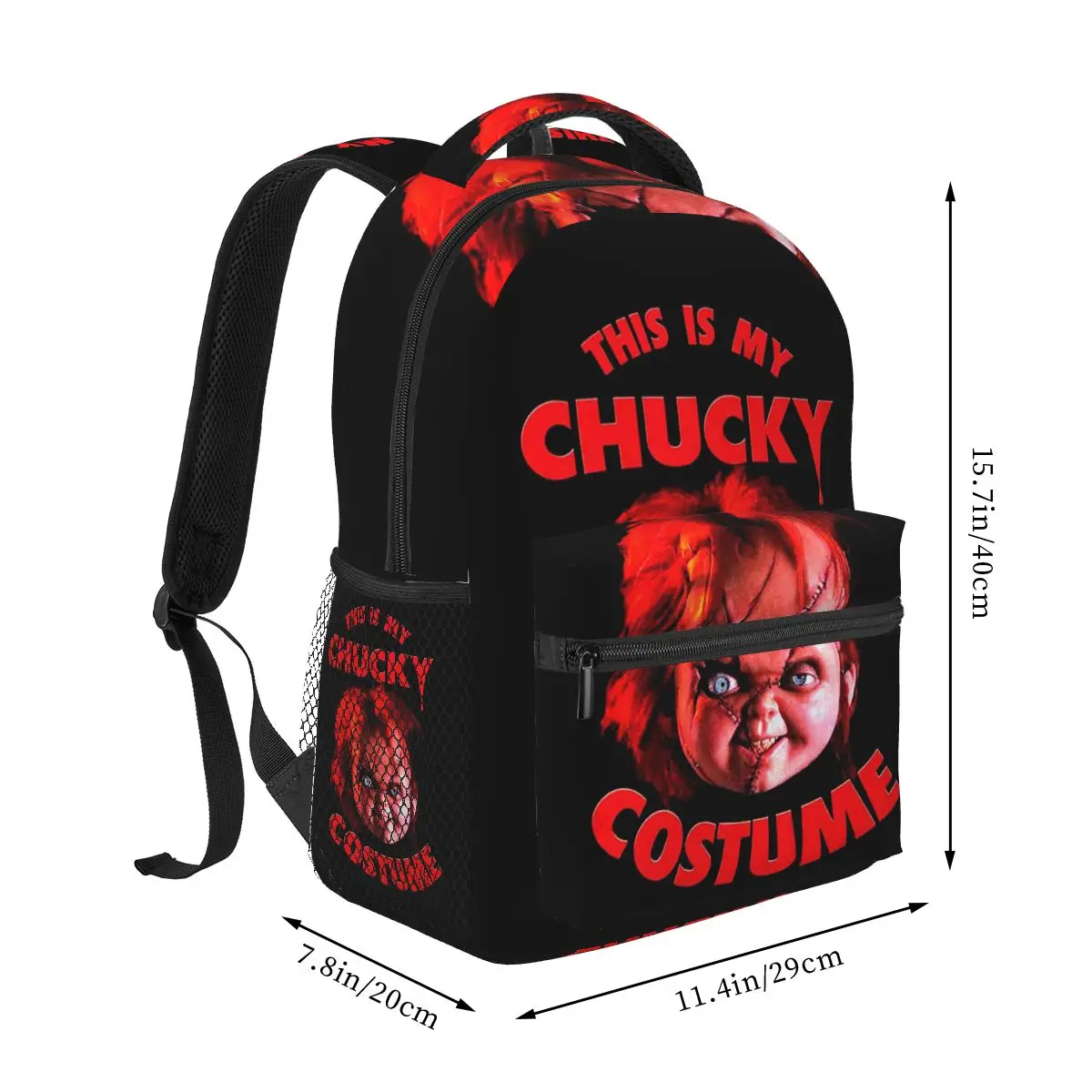 Chucky From Child's Play Backpack Hot Sale Daypack Large Capacity Boys Girls BookBag School Bag Shoulder Bags for Men Women